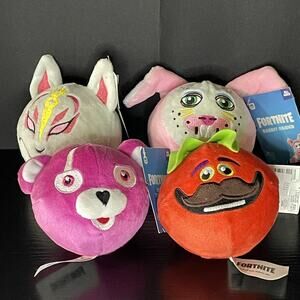 Fortnite 4" Plush Squeeze Toys- Lot of 4 NEW